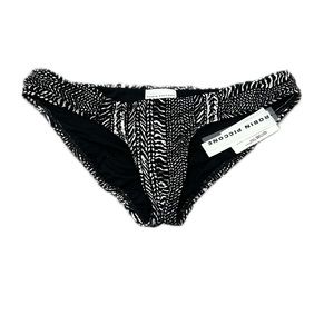 Robin Piccone Bikini Bottoms in Black and White NWT